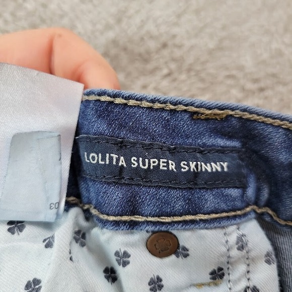 Lucky Brand Jeans Womens 14/32 Blue Lolita‎ Super Skinny Stretch - Picture 13 of 15